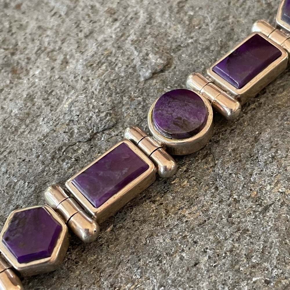 Vintage Native American Link Reversible Bracelet - Picture 6 of 16